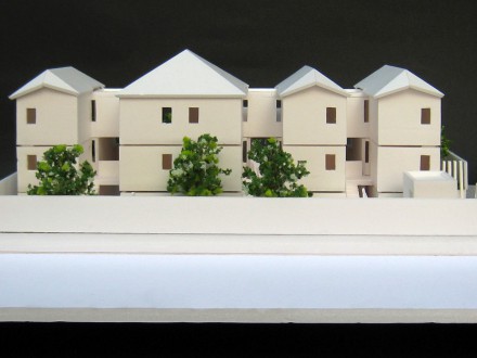 毛利町のマンション：スタディ模型